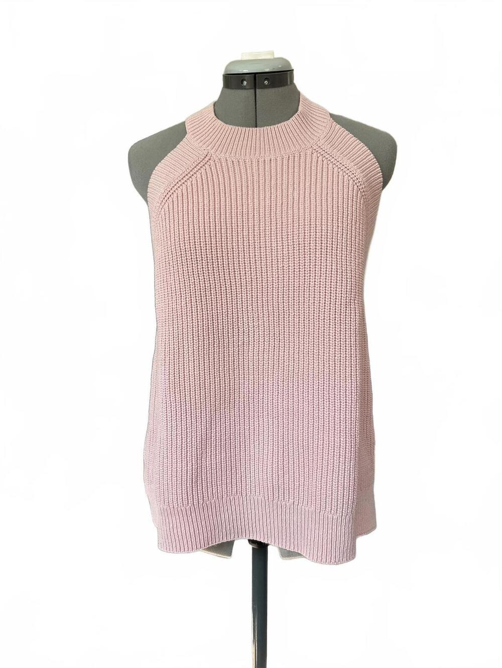 Ann Taylor Loft Pink Sleeveless Knit Sweater Size XL